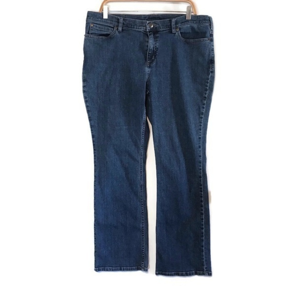 Duluth Trading Co Bootcut Stretch Blue Jeans Women’s Plus size 18 18x31 1X 2X